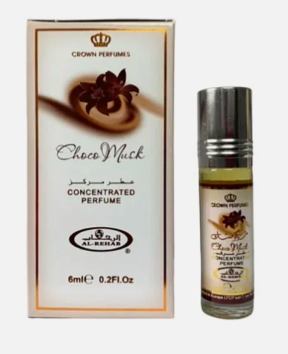 Al Rehab Choco Musk Unisex 6mlx6 Concentrated Perfume Oil Roll-on)