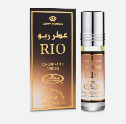Al Rehab Rio Unisex 6ml x6 Concentrated Perfume Oil Roll-on