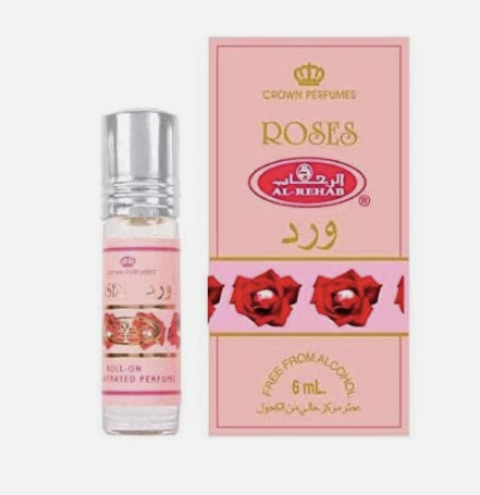 Al Rehab Roses Unisex 6ml x6 Concentrated Perfume Oil Roll-on