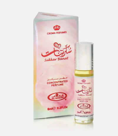 Al Rehab Sukkar Banat Unisex 6ml x6 Concentrated Perfume Oil Roll-on