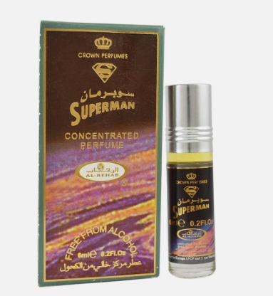 Al Rehab Superman Unisex 6ml x6 Concentrated Perfume Oil Roll-on