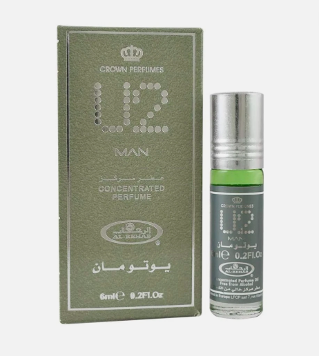 Al Rehab U2 Man Unisex 6ml x6 Concentrated Perfume Oil Roll-on