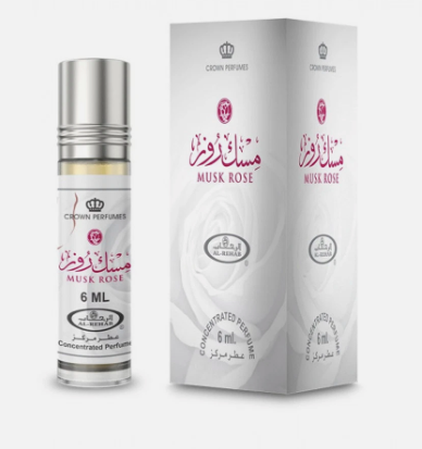 Al Rehab Musk Rose Unisex 6ml x6 Concentrated Perfume Oil Roll-on
