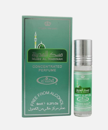 Al Rehab Musk Al Madina Unisex 6ml x6 Concentrated Perfume Oil Roll-on