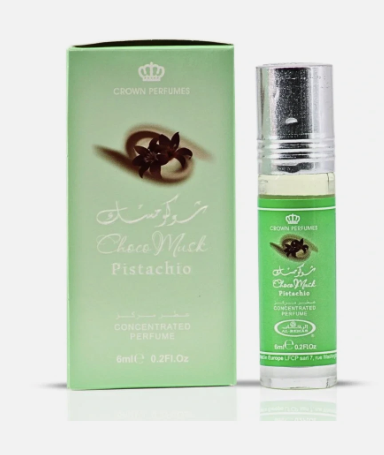 Al Rehab Choco Musk Pistachio Unisex 6ml x6 Concentrated Perfume Oil Roll-on