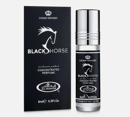 Al Rehab Black Horse Unisex 6ml x6 Concentrated Perfume Oil Roll-on