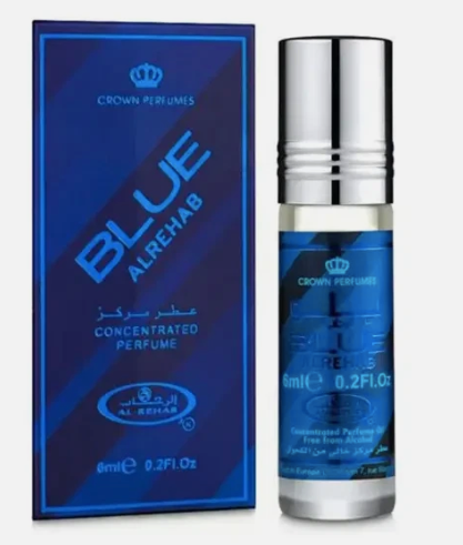 Al Rehab Blue Alrehab Unisex 6ml x6 Concentrated Perfume Oil Roll-On