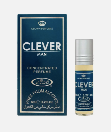 Al Rehab Clever Man Unisex 6ml x6 Concentrated Perfume Oil Roll-on