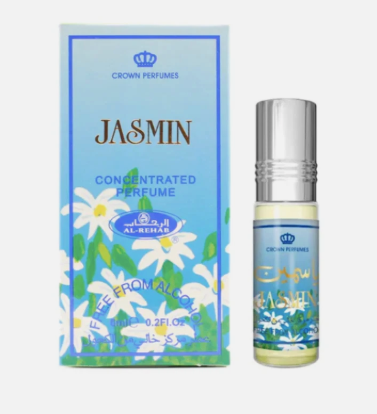 Al Rehab Jasmin Unisex 6ml x6Concentrated Perfume Oil Roll-on