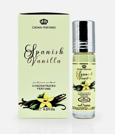 Al Rehab Spanish Vanilla Unisex 6ml x6 Concentrated Perfume Oil Roll-on