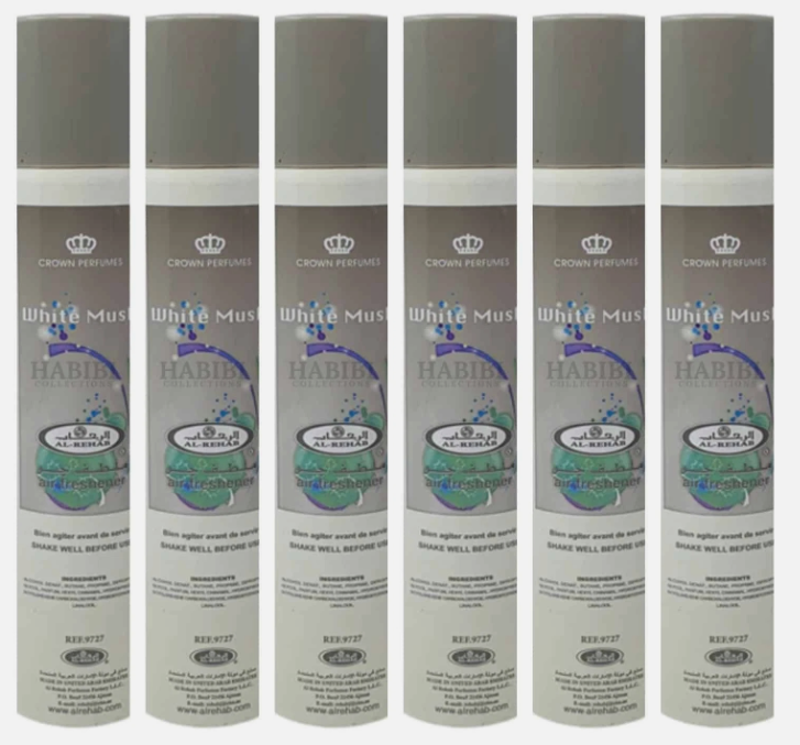 Al Rehab White Musk Air Freshener 300ml x6